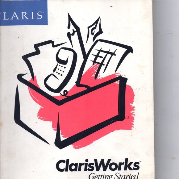 Two Vintage 1990s Software Manuals - Getting Started Filemaker Pro/Clarisworks - Picture 2 of 2